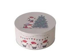 Outlet Boltze Vorratsdose Monti Ø 20 cm x 9,5 cm Grau-Rot