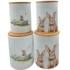 Sale Vorratsdose-Set Knuffi 2-fach Sortiert 16 cm x 12 cm x 16 cm Weiß Vorratsdosen|Vorratsbehälter