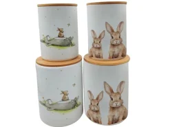 Sale Vorratsdose-Set Knuffi 2-fach Sortiert 16 cm x 12 cm x 16 cm Weiß Vorratsdosen|Vorratsbehälter