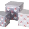 Best Boltze Xmas Vorratsdose Knuffel 3er-Set Grau