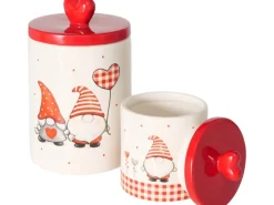 Xmas Vorratsdose Smilla 2er-Set Rot-Weiß Vorratsdosen