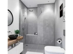 Breuer Küchenrückwände<Duschrückwand Soft-Touch Seidenmatt Quick 72 Beton-Optik Grau 100x210 cm