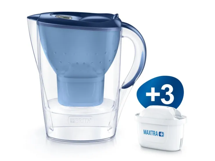 New Brita Wasserfilter-Kanne Marella inkl. 3 Maxtra+ Blau