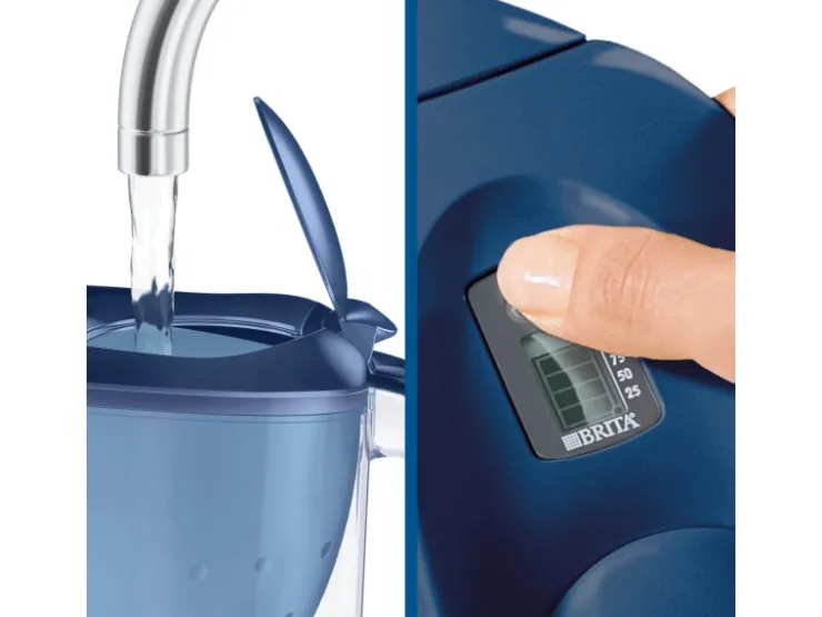 New Brita Wasserfilter-Kanne Marella inkl. 3 Maxtra+ Blau
