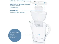 Brita Wassersysteme<Wasserfilter-Kanne Marella 2,4 l inkl. Maxtra Pro All-in-1 Kartusche Weiß