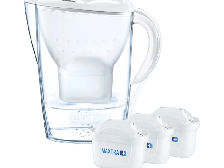 Brita Wasserfilter-Kanne Marella inkl. 3 Maxtra+ Weiß