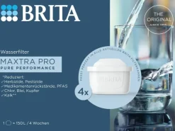 Brita Wassersysteme<Wasserfilter-Kartusche Maxtra Pro Pure Performance 4er Pack