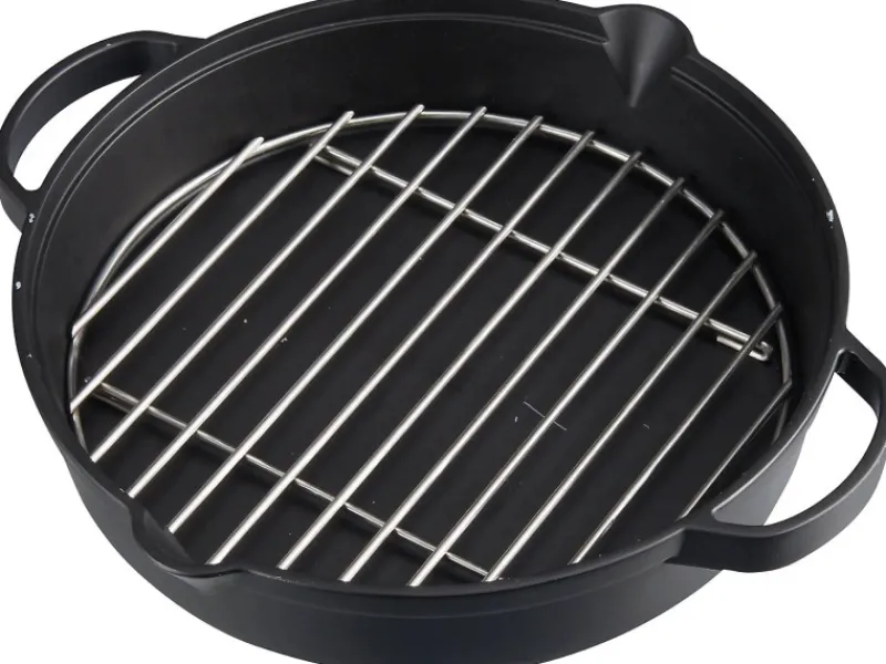 Online Culinary Modular Gusseiserne Pfanne mit Grillrost Pfannen