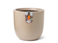 Sale Capi Übertopf "Kugel Waste Smooth NL" elegant Terrazzo 35 x 34 cm Beige