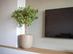 Sale Capi Übertopf "Kugel Waste Smooth NL" elegant Terrazzo 35 x 34 cm Beige