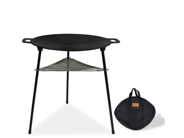 Online CCLIFE BBQ Grillpfanne Koreanische aus Gusseisen Runde Grillplatte Durchmesser 40cm