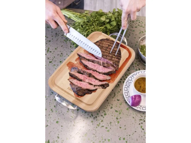 Outlet Grill+® Bratschale & Schneidebrett Edelstahl Schneidebretter