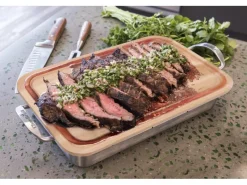 Outlet Grill+® Bratschale & Schneidebrett Edelstahl Schneidebretter