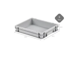 Best PROREGAL CHEFGASTRO Pizzaballenbox Mit Deckel HxBxT 8,5 x 30 x 40 cm 9 Liter Teigwanne Für Pizzateig Sstapelbare Pizzabox