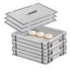 Best CHEFGASTRO SuperSparSet 3 x Pizzaballenbox Mit 3 x Deckel HxBxT 8,5 x 30 x 40 cm 9 Liter Teigwanne Für Pizzateig Sstapelbare Pizzabox Vorratsdosen|Vorratsbehälter