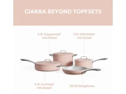 Online CIARRA Beyond Kochgeschirr Pfannenset 4-tlg Topf- & Pfannen-Sets Rosa VMCWSP7