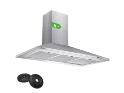 Discount CIARRA Dunstabzugshaube A++ 370 m³/h 90 cm 3 Stufen Abzugshaube VMS9201 Inselhauben