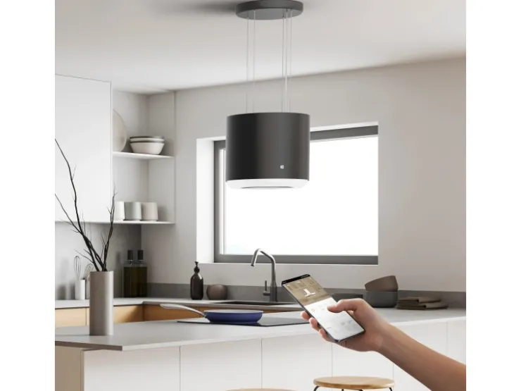 New CIARRA Dunstabzugshaube A+ 550 m³/h WIFI APP & Touch-Bedienung Inselhaube VM4838B