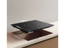 Best CIARRA Induktionskochfeld 4 Zonen 60 cm Einbau-Kochfelder VM4BIH-D
