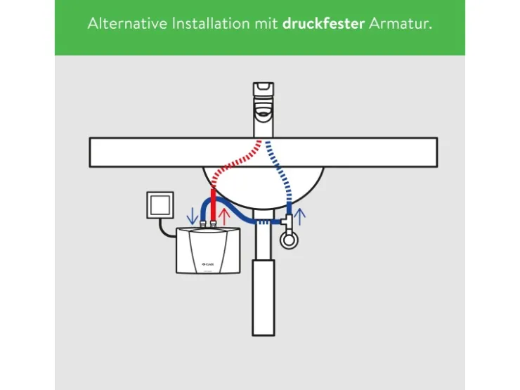 Clage Durchlauferhitzer<Kleindurchlauferhitzer MCX6 Elektronisch 5,7 kW