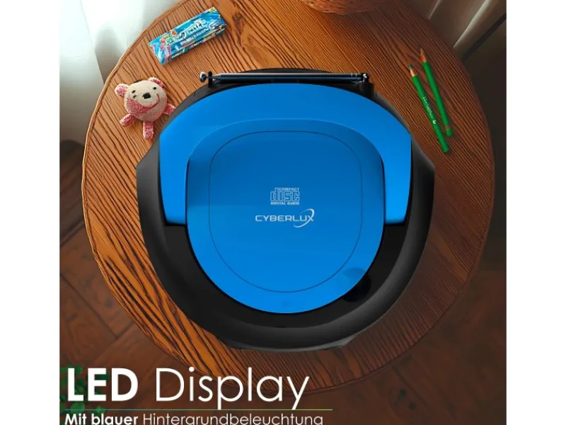 Sale CL-610 CD-Player Tragbar CD/MP3/USB Radio Blau Haushaltsgeräte