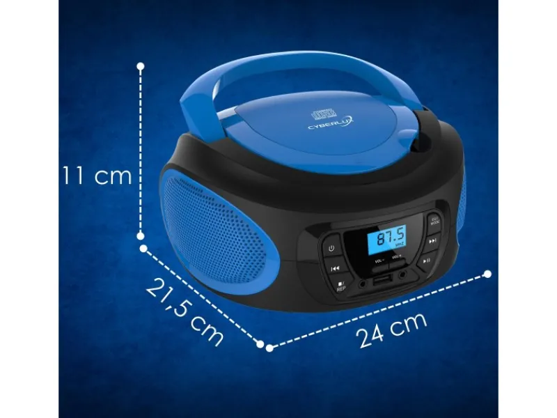 Sale CL-610 CD-Player Tragbar CD/MP3/USB Radio Blau Haushaltsgeräte