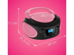 Sale CYBERLUX CL-620 CD-Player Tragbar CD/MP3/USB Radio Pink