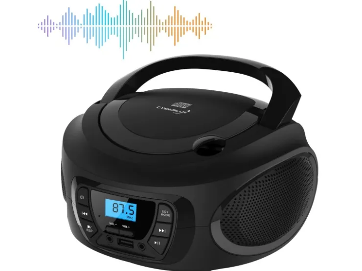 Hot CYBERLUX CL-600 CD-Player Tragbar CD/MP3/USB Radio Schwarz