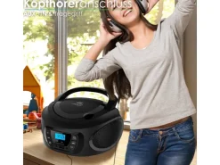 Hot CYBERLUX CL-600 CD-Player Tragbar CD/MP3/USB Radio Schwarz