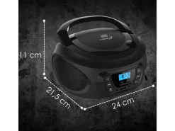 Hot CYBERLUX CL-600 CD-Player Tragbar CD/MP3/USB Radio Schwarz