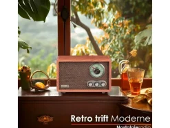 New CL-3080 Retro-Radio mit Bluetooth USB SD AM/FM Radio Haushaltsgeräte