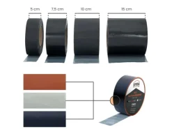 DAPRONA Ersatzteile Küchenarmatur<Butylband 10m x 50mm Alu Reperaturband Dichtband Schwarz