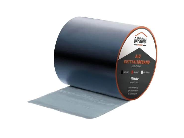 DAPRONA Ersatzteile Küchenarmatur<Butylband 10m x 150mm Alu Reperaturband Dichtband Schwarz