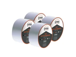 Best DAPRONA Butylband 4x 10m x 75mm Reperaturband Dichtband Alu Silber