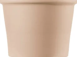 Deroma Töpfe<Pflanztopf Cilindro Bordato Ø 18 cm x 13 cm White Garden