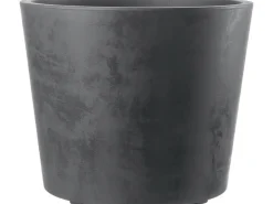 Deroma Töpfe<Pflanztopf Millennium mir Rollen Ø 59 cm Anthrazit