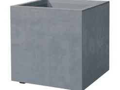 Deroma Töpfe<Pflanztopf Quadro Millenium 39 cm x 39 cm x 39 cm Aschgrau