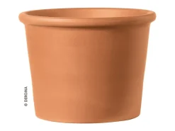 Outlet Deroma Pflanztopf Zylinder Bordato 38 cm Rot Cotto