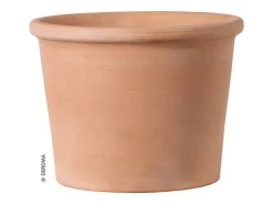 Deroma Töpfe<Pflanztopf Zylinder Bordato 38 cm Weiß White