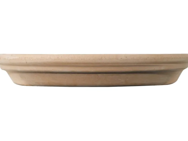 New Untersetzer White Garden Rund Terrakotta Tonweiss Ø 11 cm Töpfe