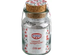 Vorratsdosen|Küchenhelfer<Dr. Oetker Aufbewahrungsglas mit Korkdeckel 170 ml
