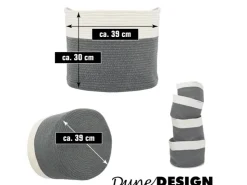 Online DuneDesign Aufbewahrungskorb aus Baumwolle 35 Liter Ø 39 x 30 cm