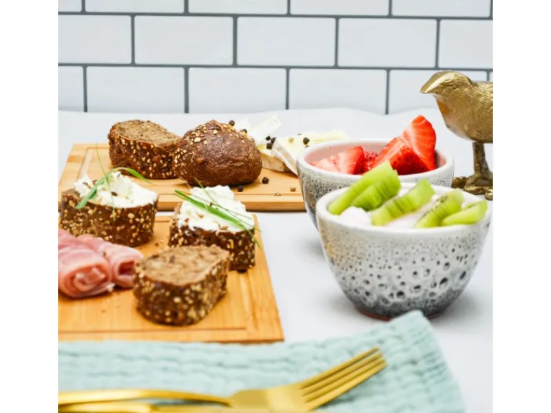 Sale 6er Set Frühstücksbrettchen 22 x 15 cm aus Bambus Eckig Schneidebretter|Küchenhelfer