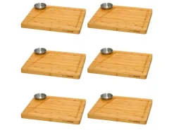Sale DuneDesign Raclette Teller Set mit Dipschale für 6 Personen 30 x 25 cm
