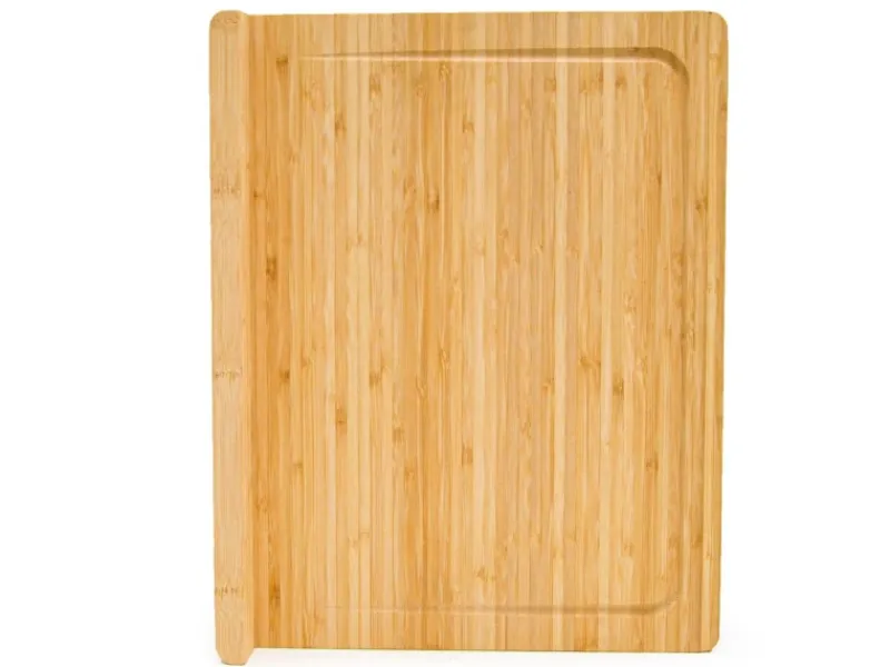 Outlet Schneidebrett aus Bambus 44 x 34 x 2 cm mit Kante Single-Küchen|Schneidebretter