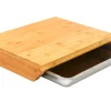 Online DuneDesign Schneidebrett 49 x 37 x 8 cm mit Edelstahl Auffangschale