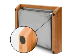 Online DuneDesign Schneidebrett 49 x 37 x 8 cm mit Edelstahl Auffangschale