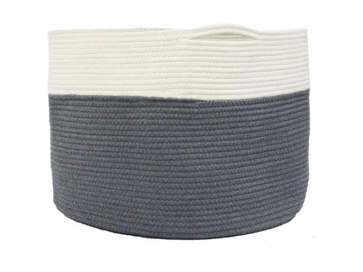 Online DuneDesign XXL Aufbewahrungskorb aus Baumwolle 60 Liter Ø 50 x 35 cm
