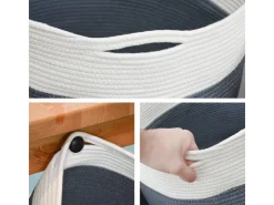 Online DuneDesign XXL Aufbewahrungskorb aus Baumwolle 60 Liter Ø 50 x 35 cm