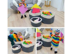 Online DuneDesign XXL Aufbewahrungskorb aus Baumwolle 60 Liter Ø 50 x 35 cm